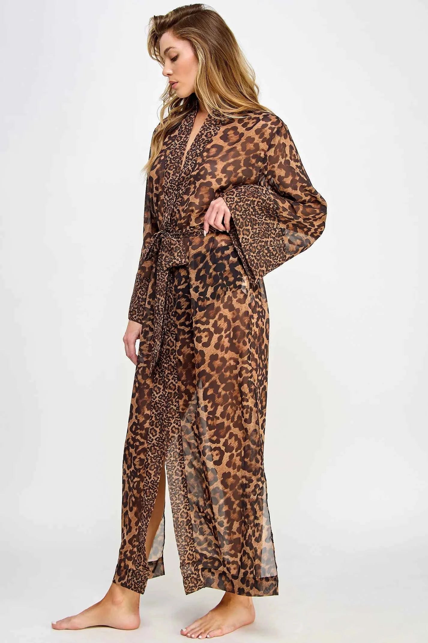 BeWicked ® Bata Leopardo en Chiffon Transparente Mod.2484