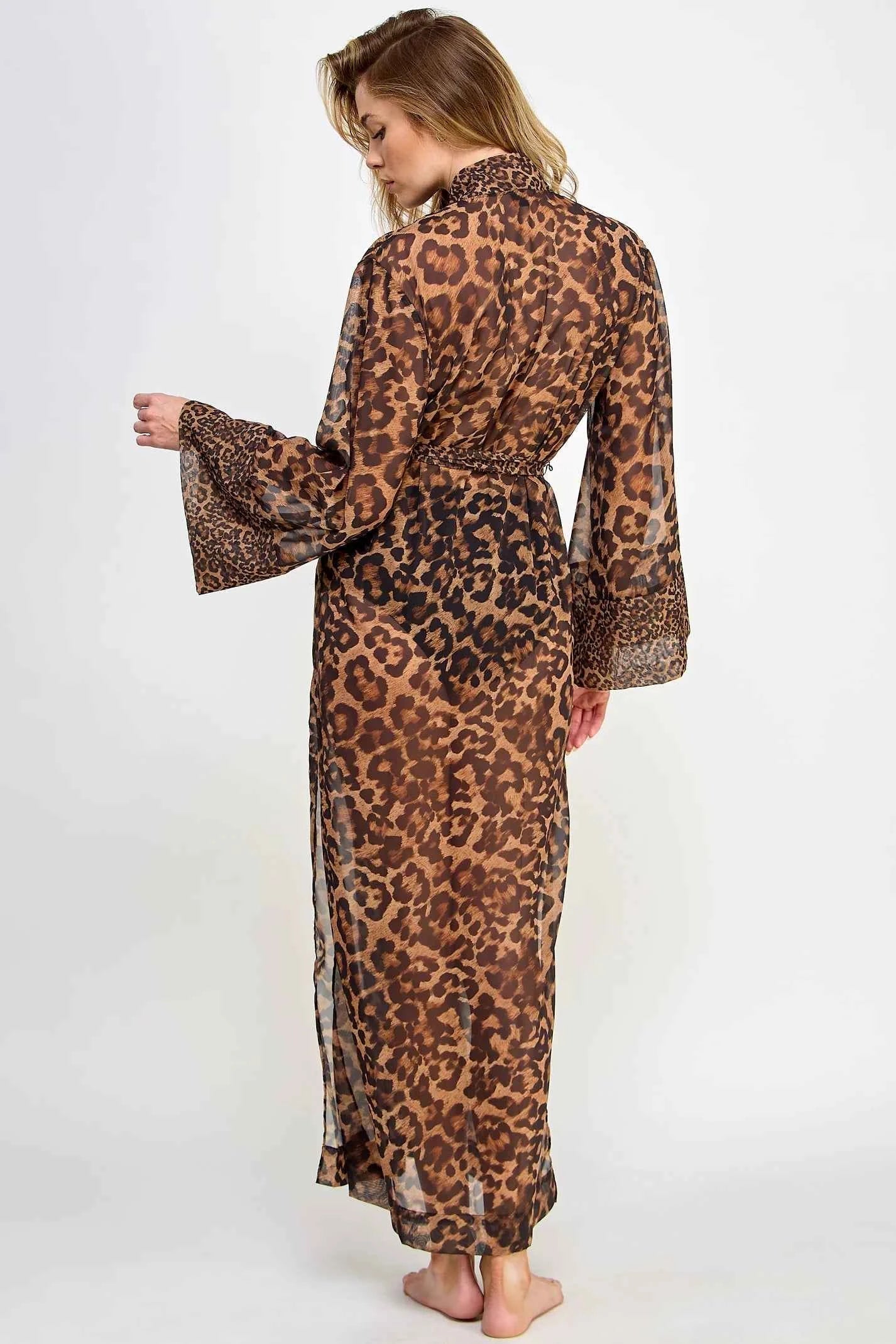 BeWicked ® Bata Leopardo en Chiffon Transparente Mod.2484