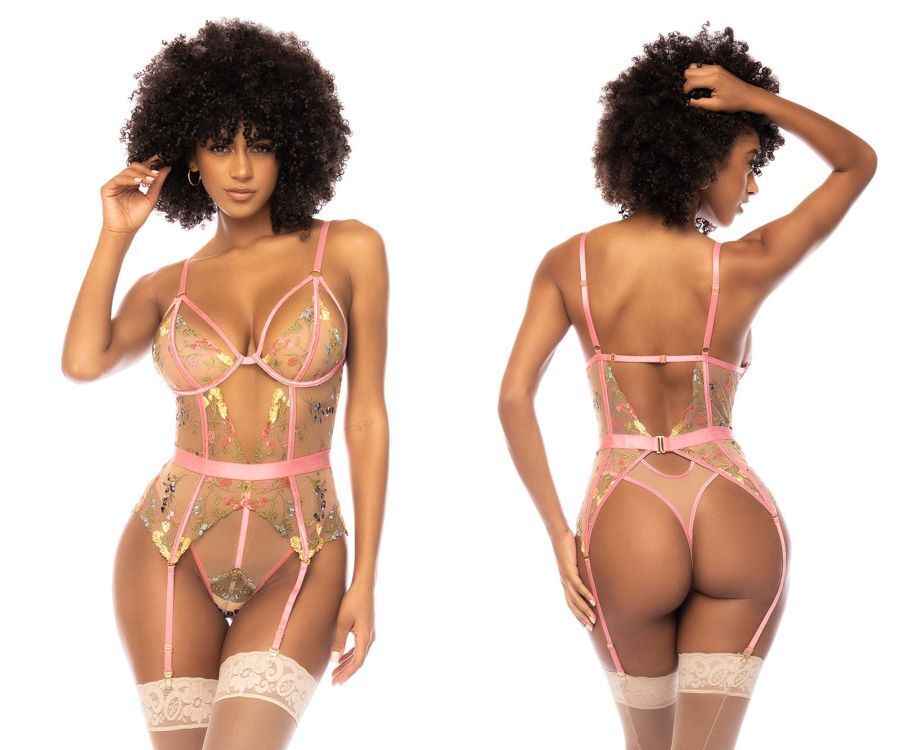 Mapalé ® Bodysuit de Encaje Bordado Mod.8821